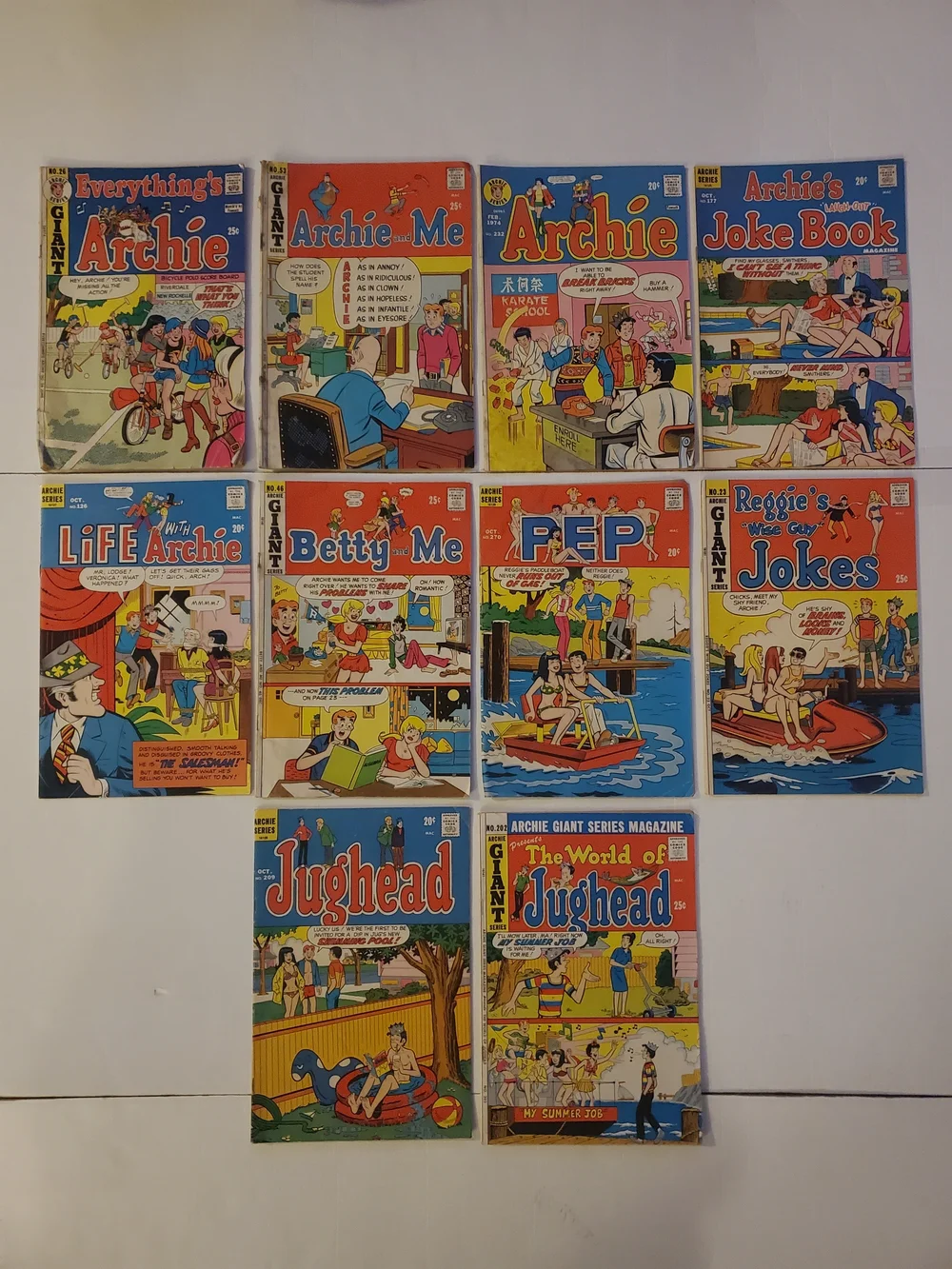 Archie Comics Silver Age Mixed Lot Single Issues Archie Jughead Betty Reggie Lot